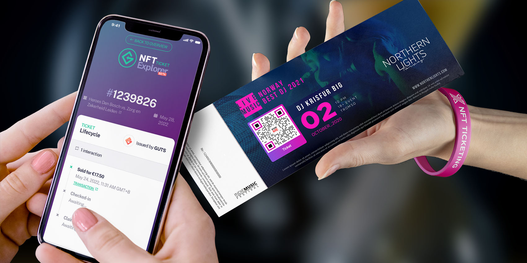 NFT pass QR code design Website